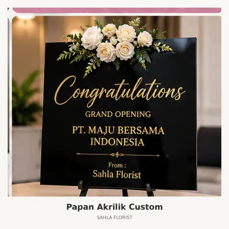 Papan Bunga Akrilik Grand Heaven Jakarta